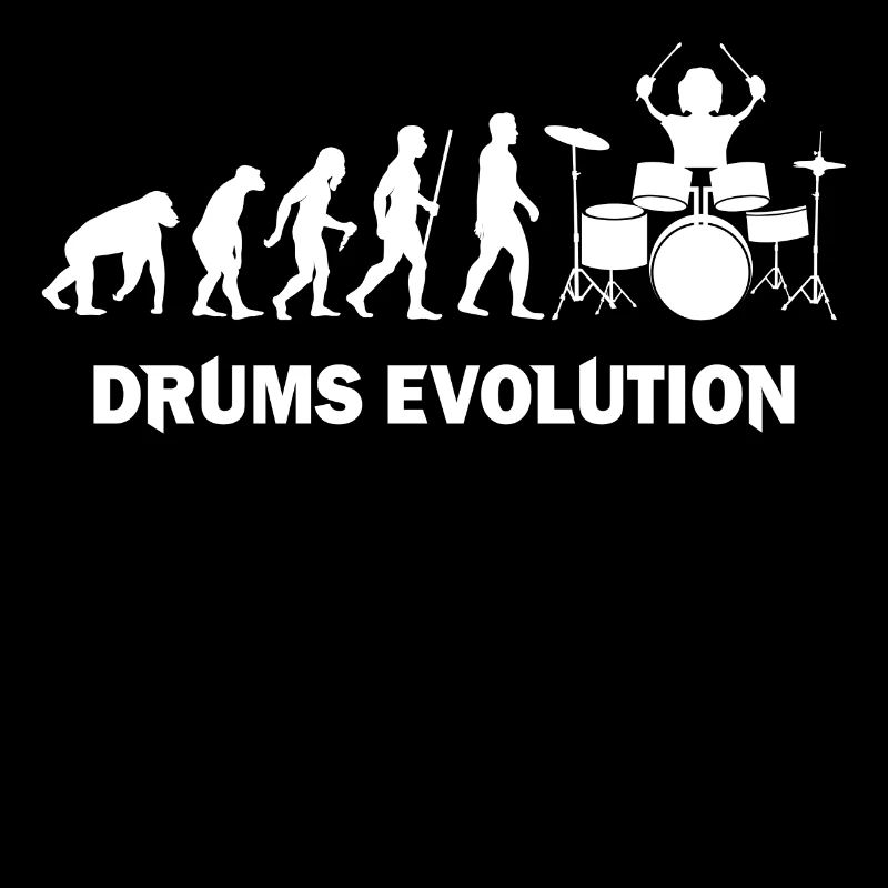 Drums Evolution Cool Music Gift T-Shirt