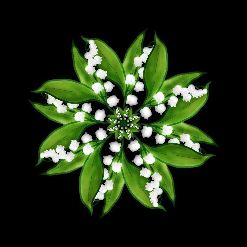 Maiglöckchen Rosette