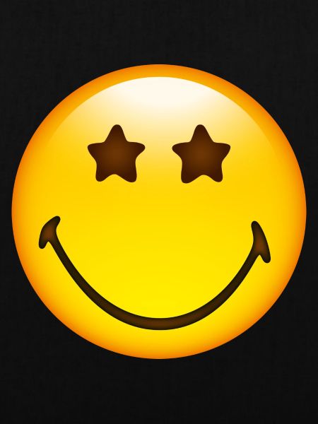 Smiley Glossy Stars