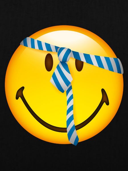 Smiley Glossy Tie
