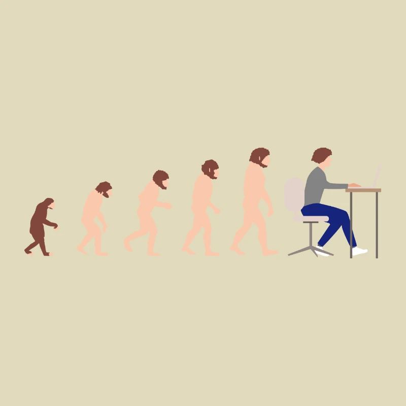 Evolution Entwickler Programmierer Lustiges Gift