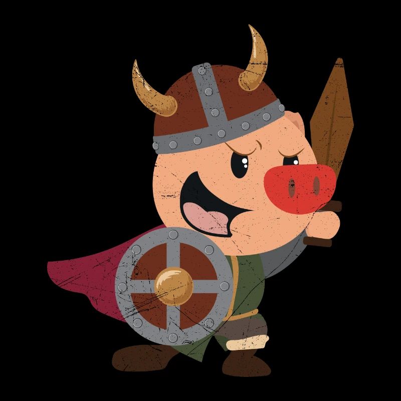 Wikinger Lustige Wikinger Schwein Geschenkidee