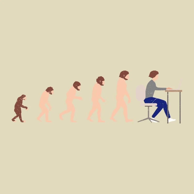 Evolution Entwickler Programmierer Lustiges Gift