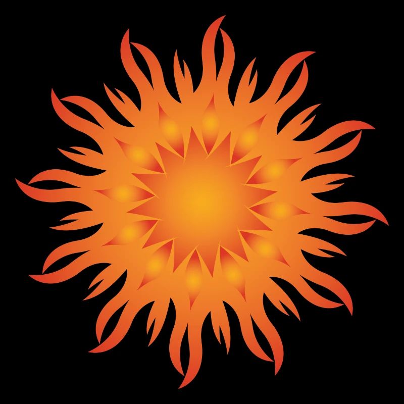 Sonne Sonenenstrahlen Geschenk Flower Power PopArt