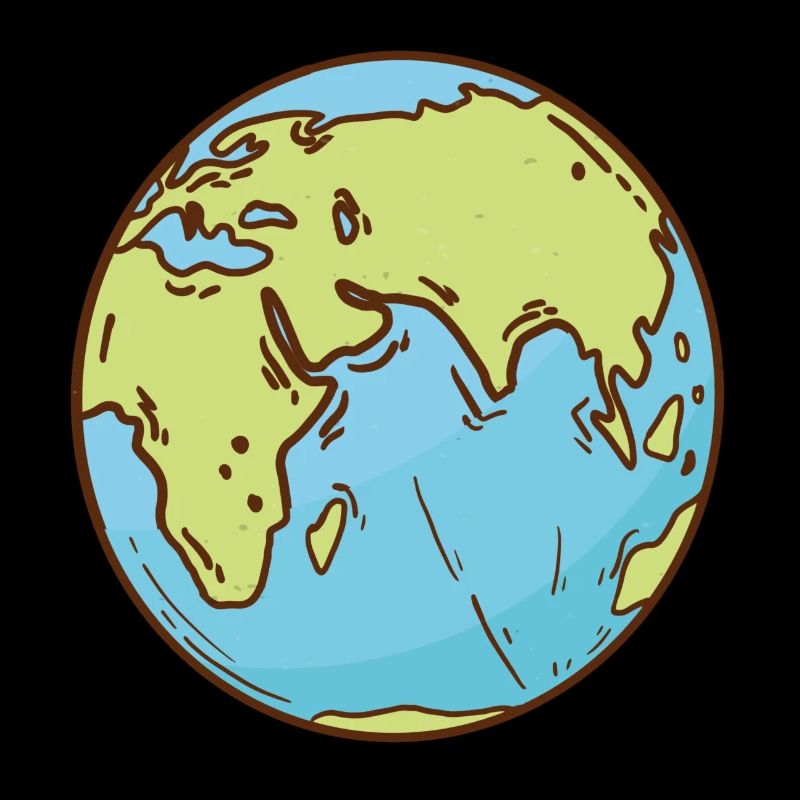 Carte du monde globe terrestre globe terrestre symbole continents