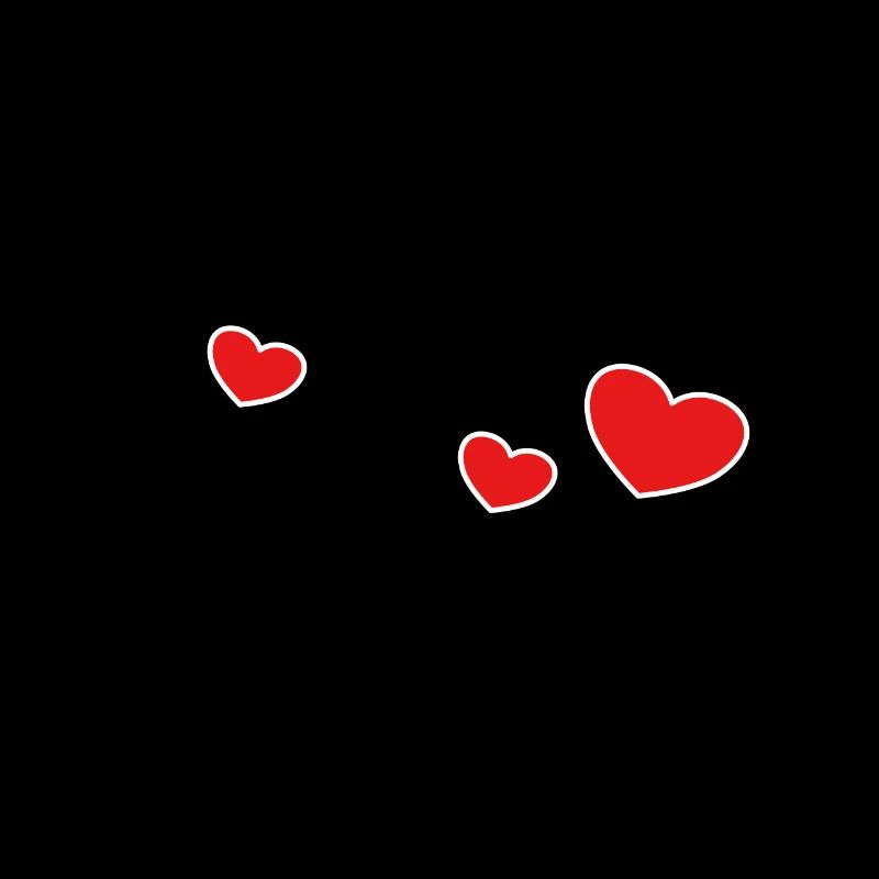Three red hearts