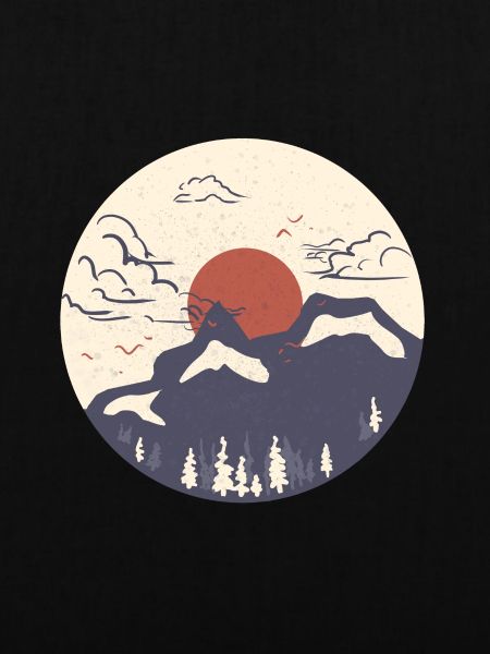 Japanische Berglandschaft
