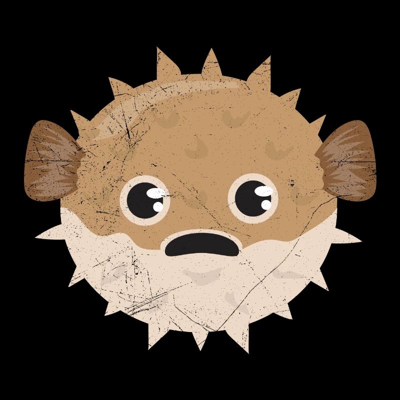 Kugelfisch Grumpy Kinder lustiges Geschenk