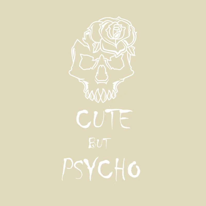 CUTE BUT PSYCHO Broken Sad Geschenk Emo Gothic