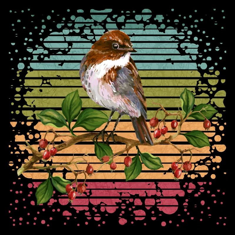 Bunter Vogel