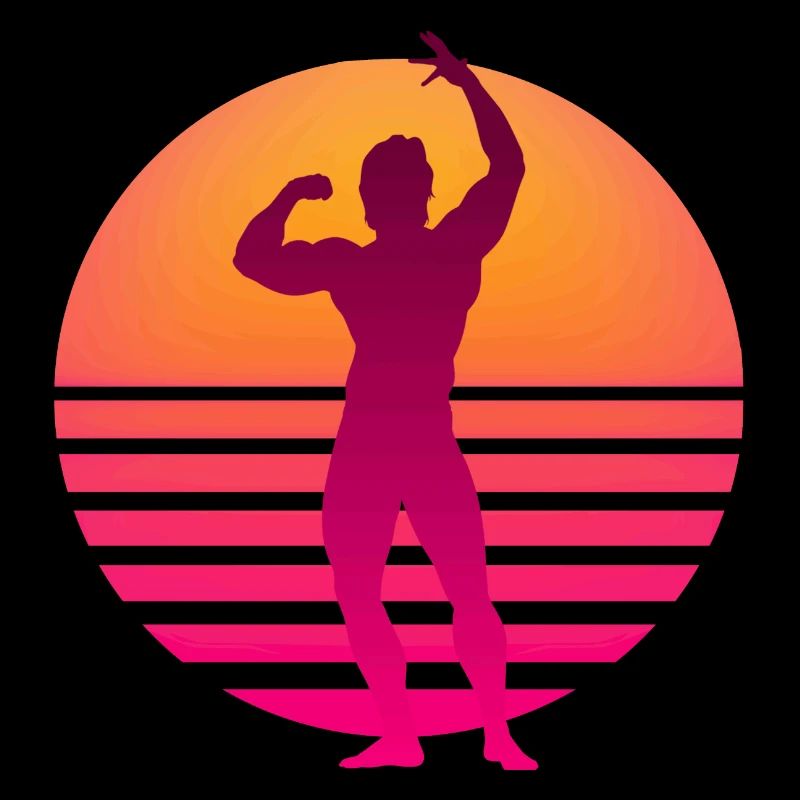 Arnold Retrowave Sonne