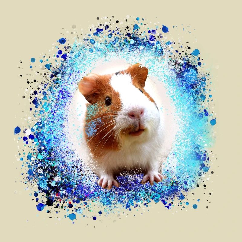 cobaye, graffiti,peinture,vert,bleu