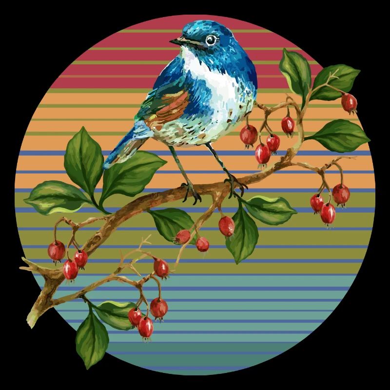 Bunter Vogel