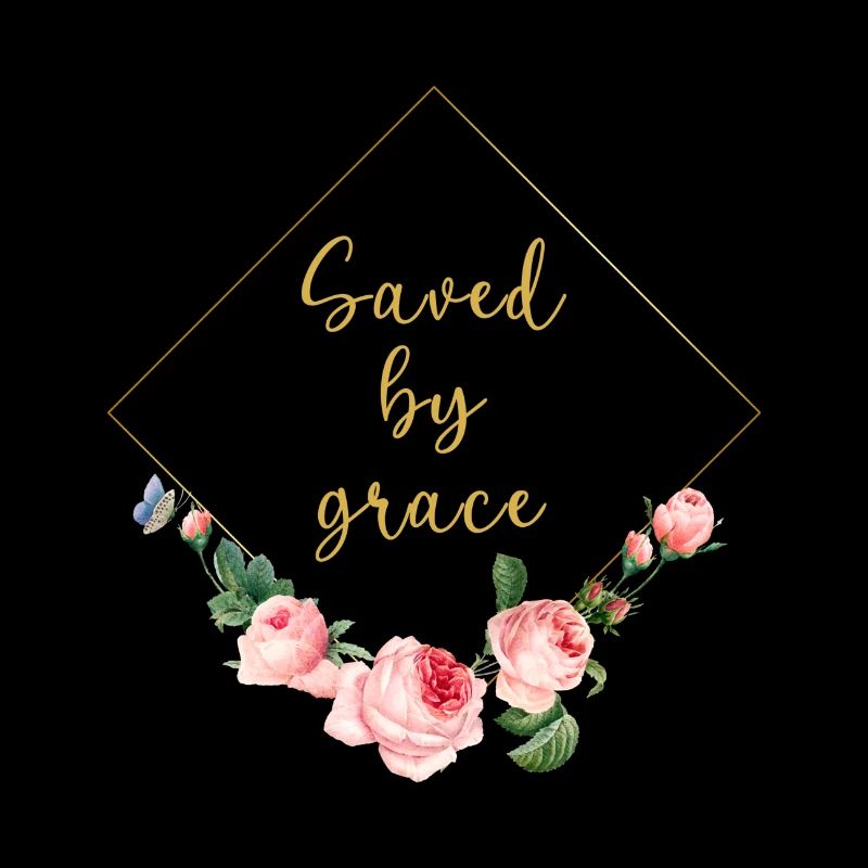 saved by grace - christliche designs