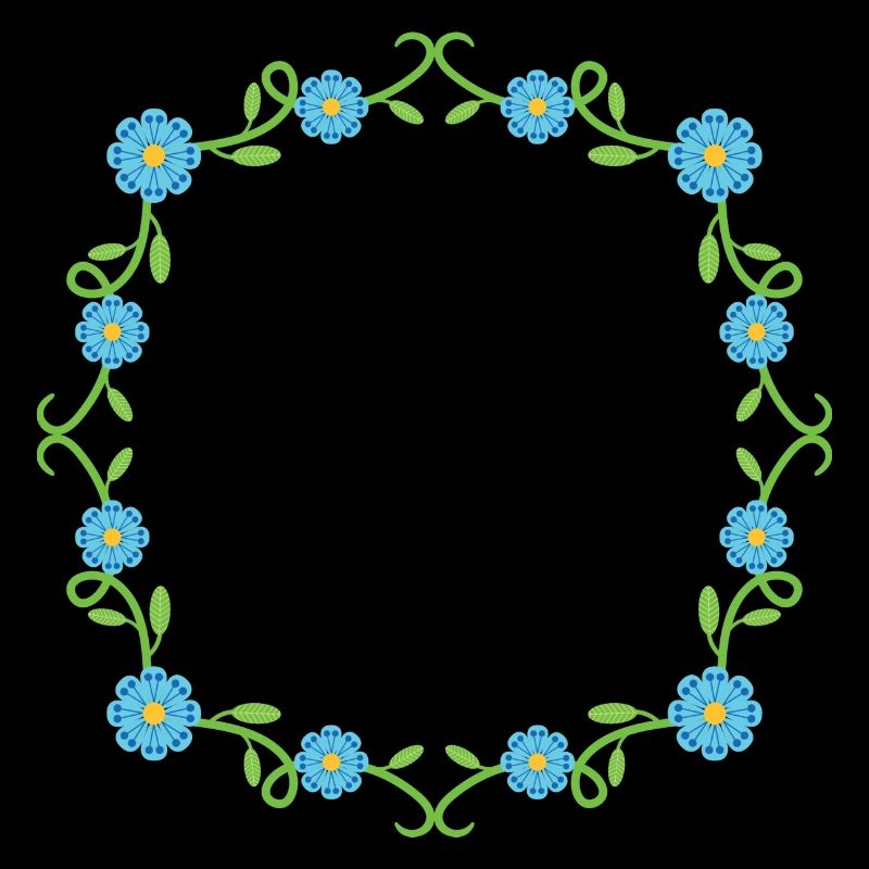 Blumen Kranz Rahmen