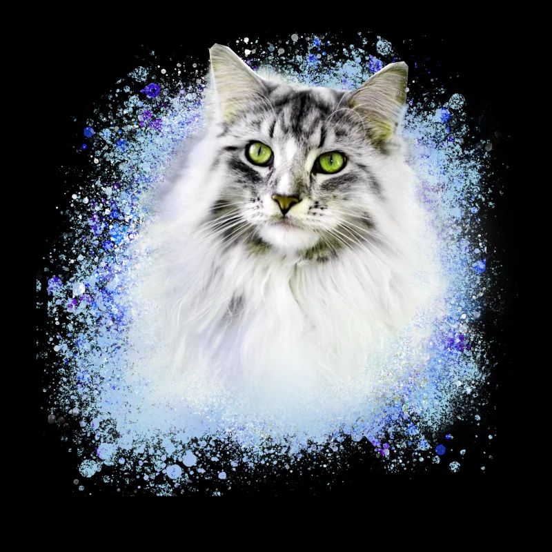 perserkatze,siamkatze,katze,weisse katze, graffiti