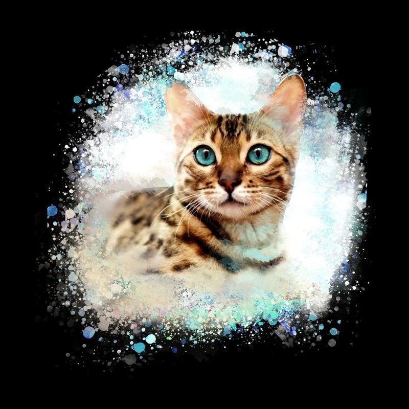 bengal cat,cat,bengal,graffiti,painting