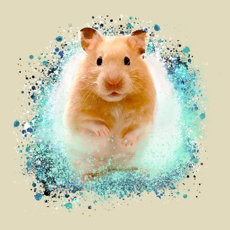 hamster, graffiti,malerei,grün,goldhamster