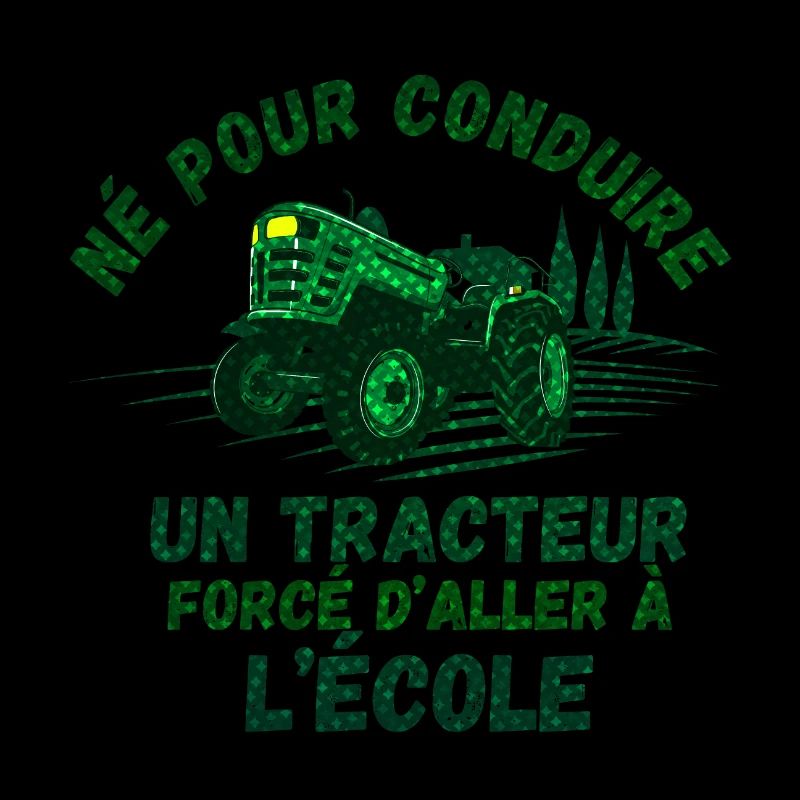 Né pour conduire un tracteur forcé d'aller à l'éco