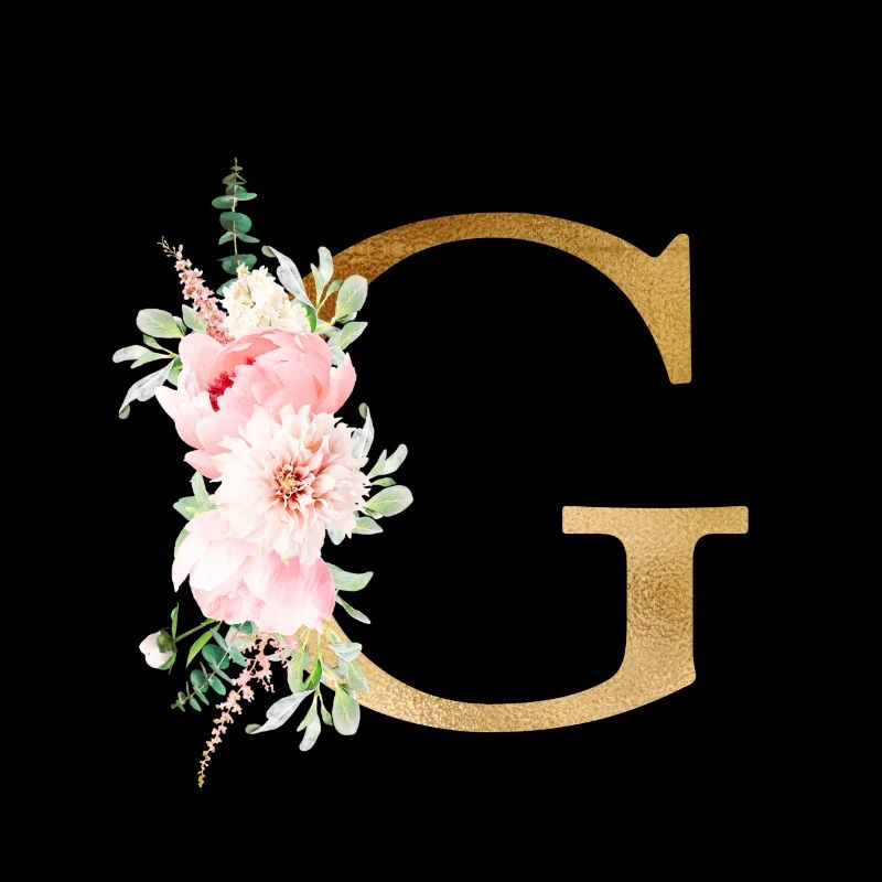 Botany Floral Monogram G