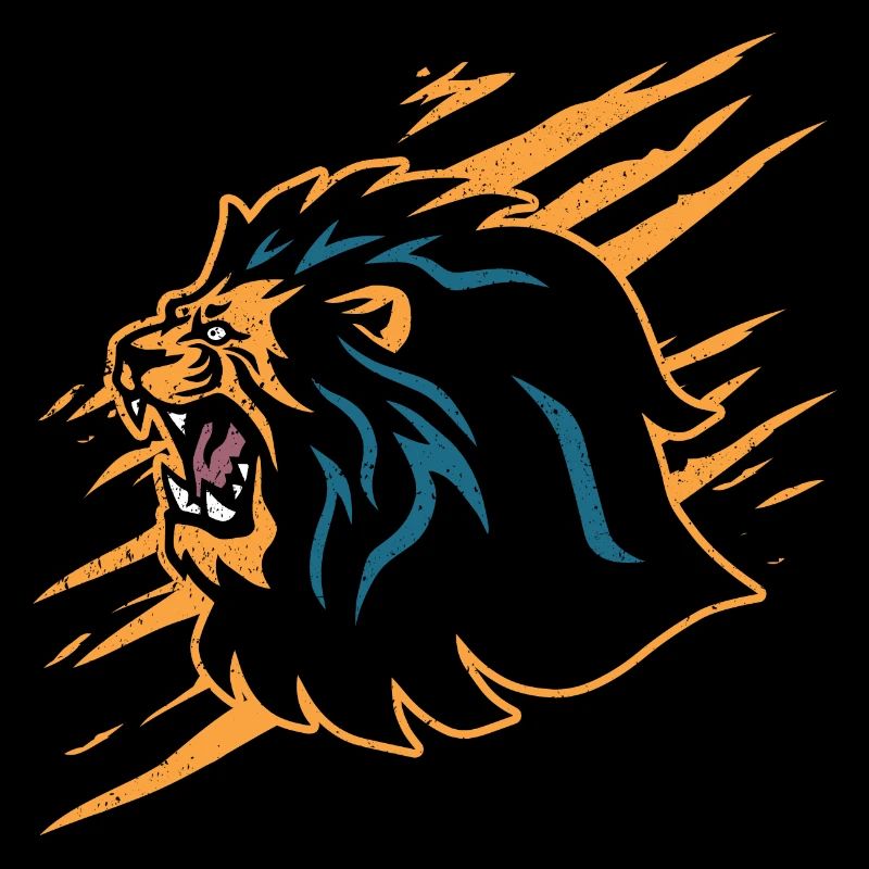 Mutiger Löwe