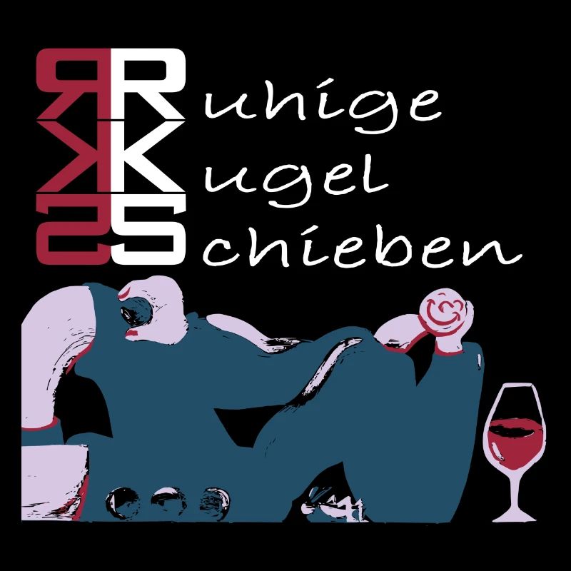Ruhige Kugel Schieben