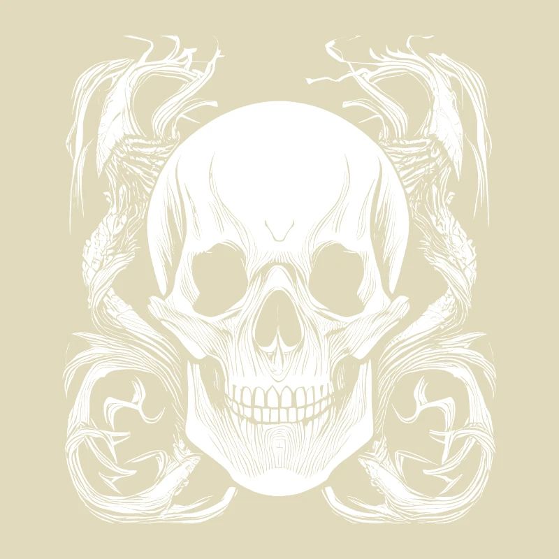 Halloween- oder Horror- Totenschädel