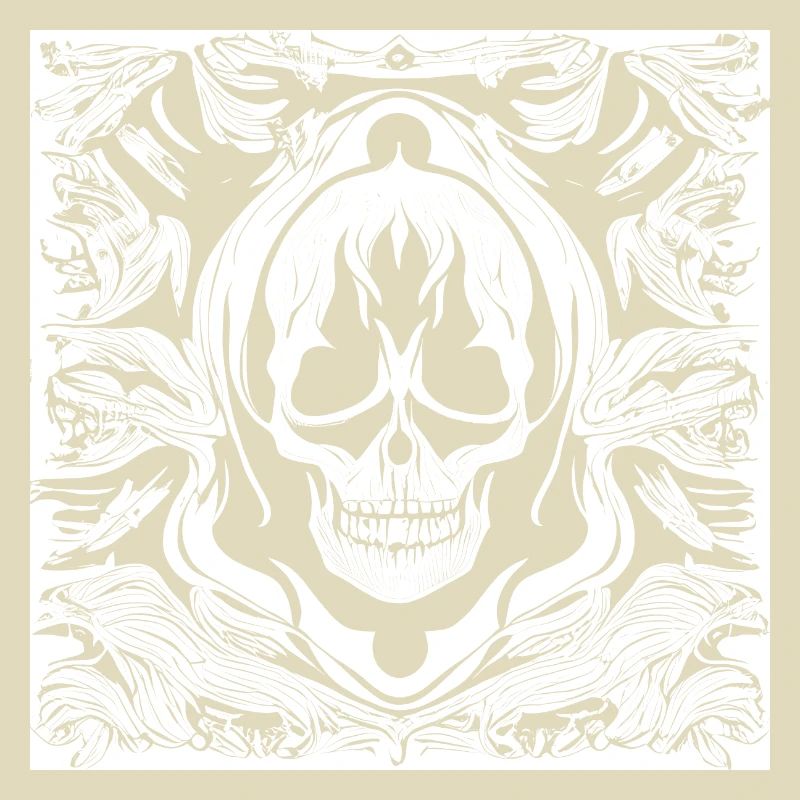 Halloween- oder Horror- Totenschädel mit Ornamente