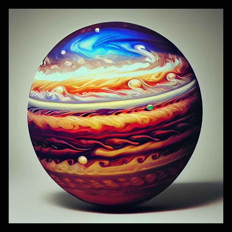 Jupiter als glänzende Kugel