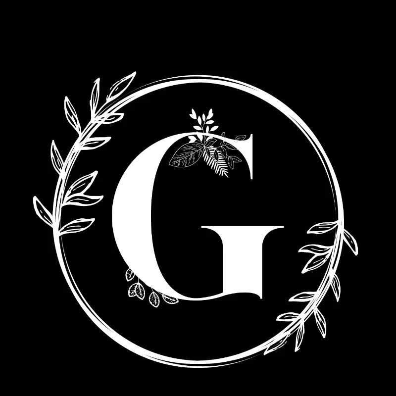 Buchstabe G Floral