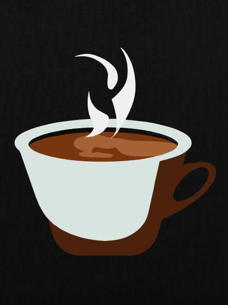 Kaffee Illustration Geschenkidee für Kaffeetrinker