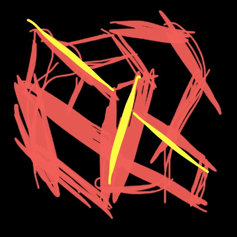Cube galvanisé abstrait