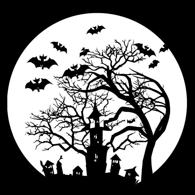 Helloween Tree with Bats