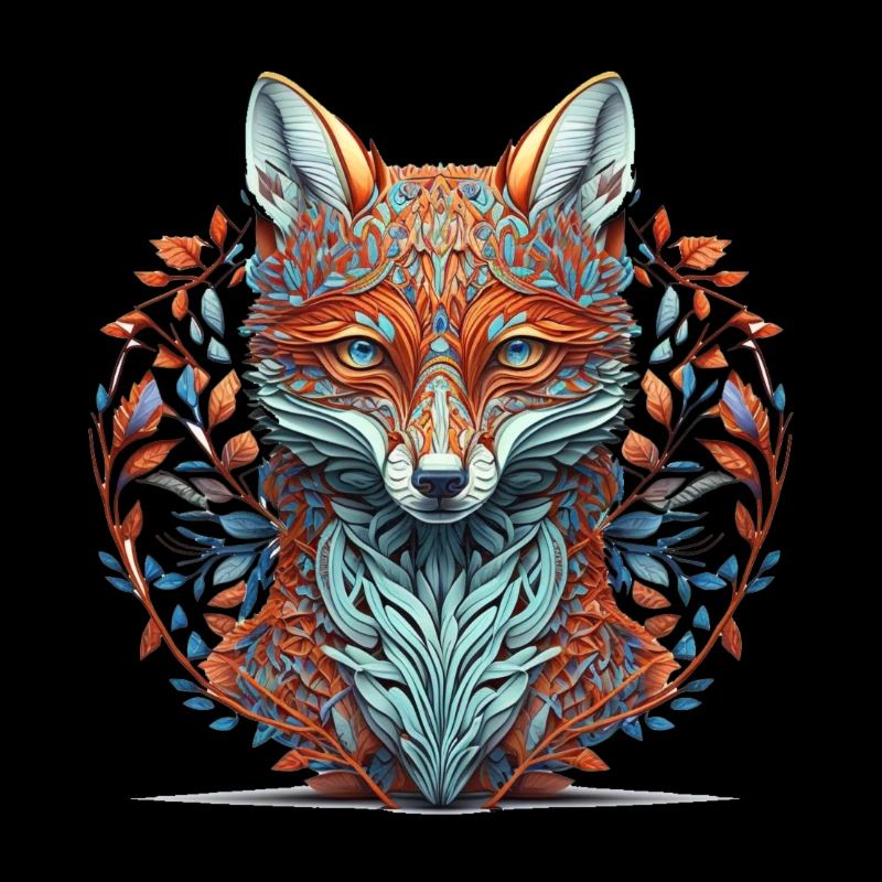 Foxmandala Süßer Fuchs Mandala Stil