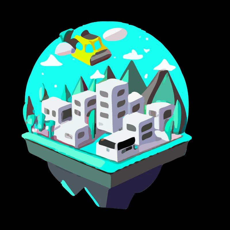 Futuristic landscape