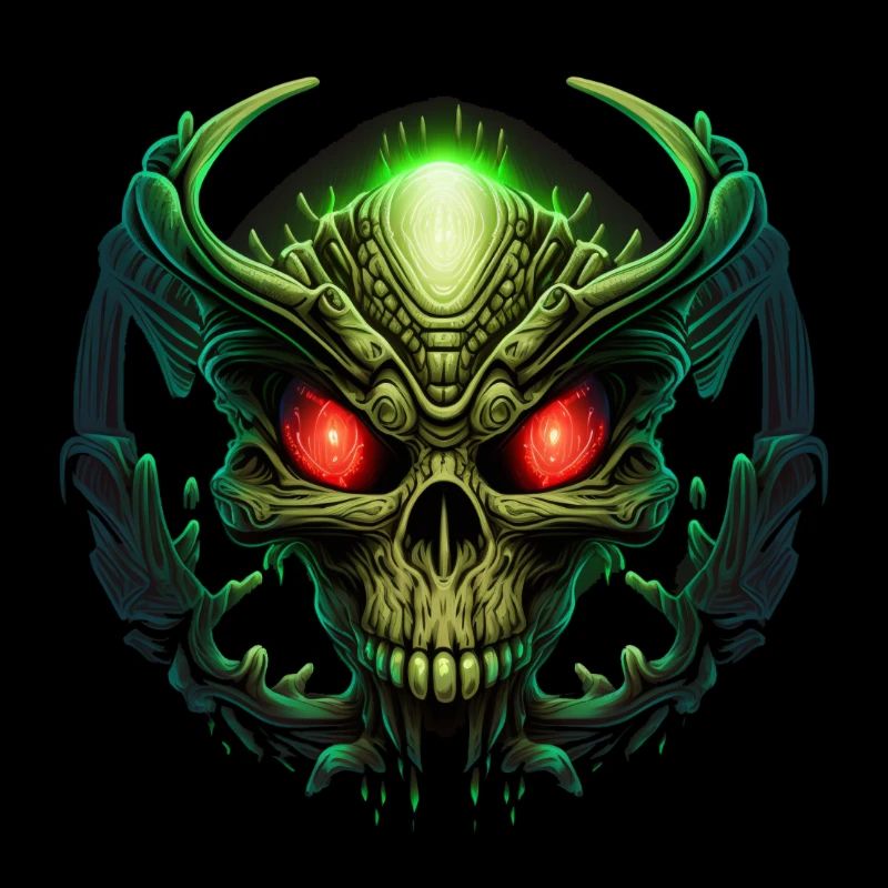 Schädel-Alien