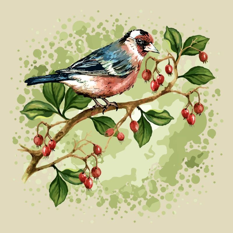Bunter Vogel