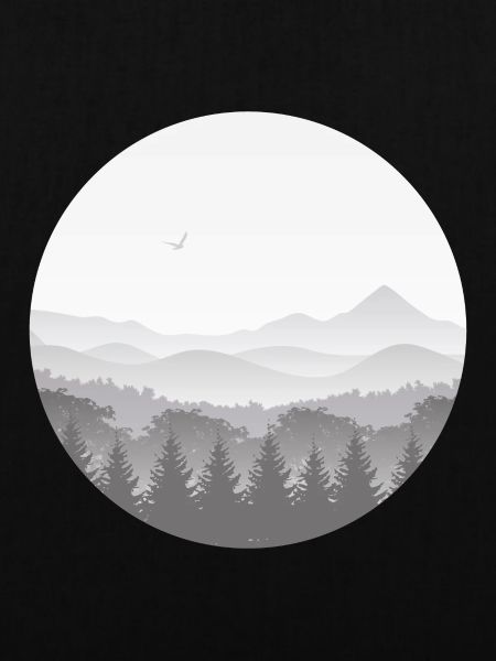Berge im Nebel