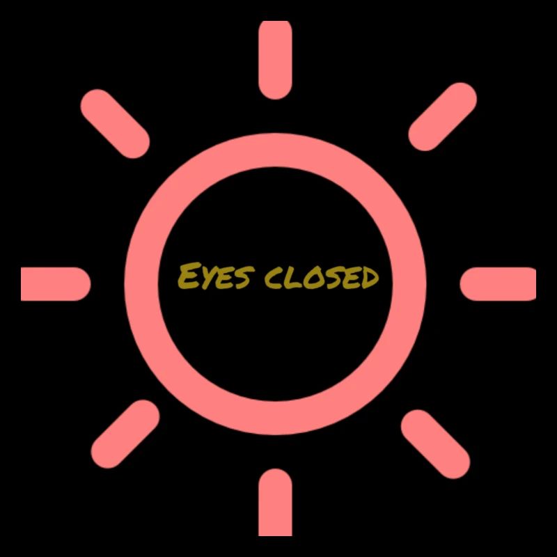 Eyes closed