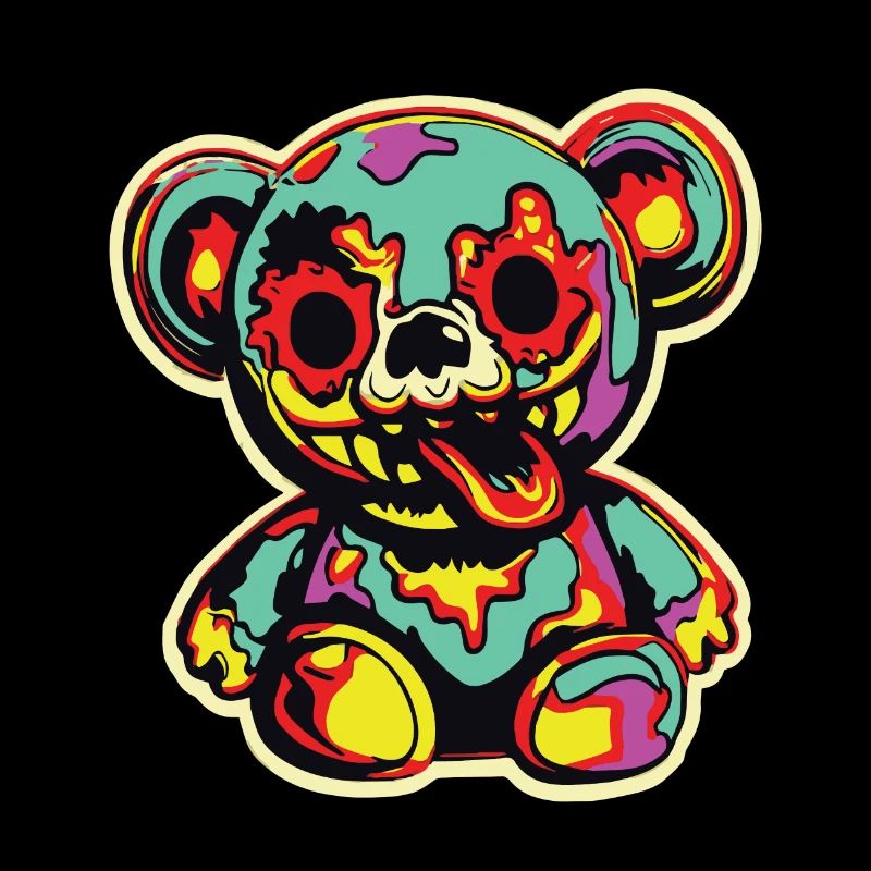 Horror Gruseliger Bär Halloween Wraith Bär