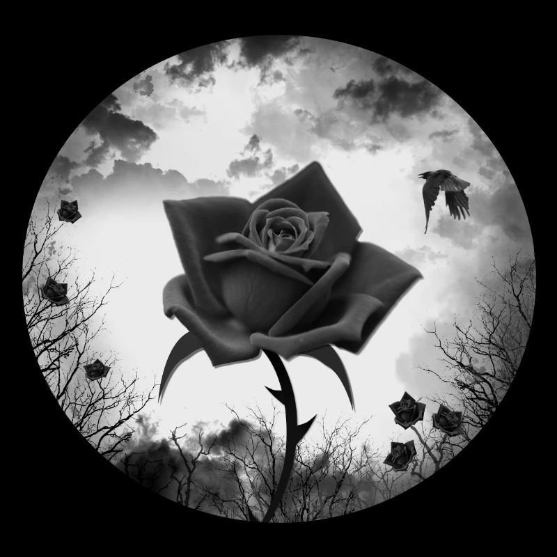 black rose goth gothic