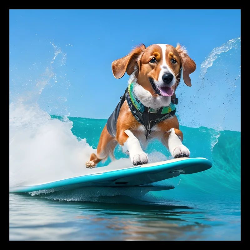 Surfender Hund
