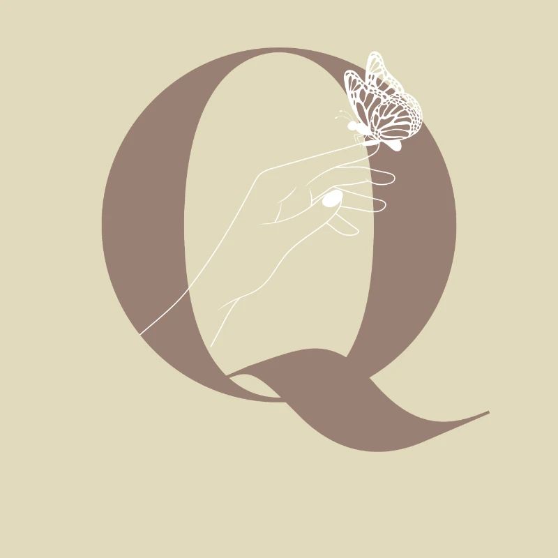 Letter Q Magic butterfly