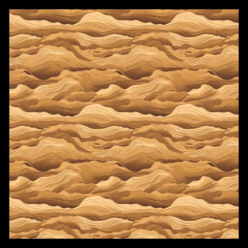 Desert Seamless Pattern Sand Sahara Dunes Arabic