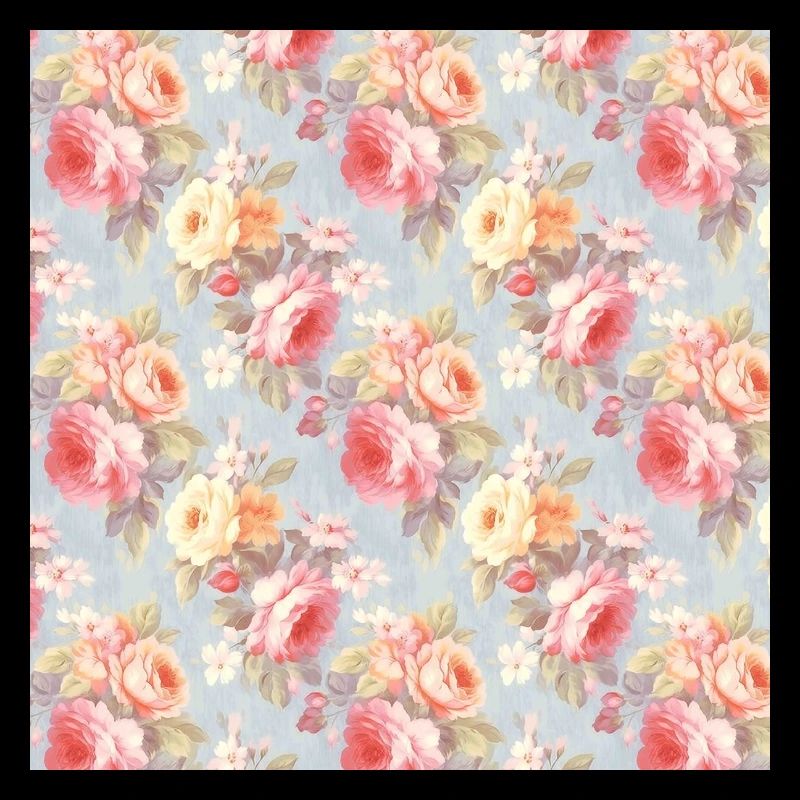 Roses Seamless Pattern Beautiful Elegant Aesthetic