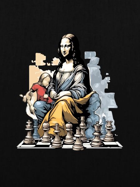 Mona im Schachklub