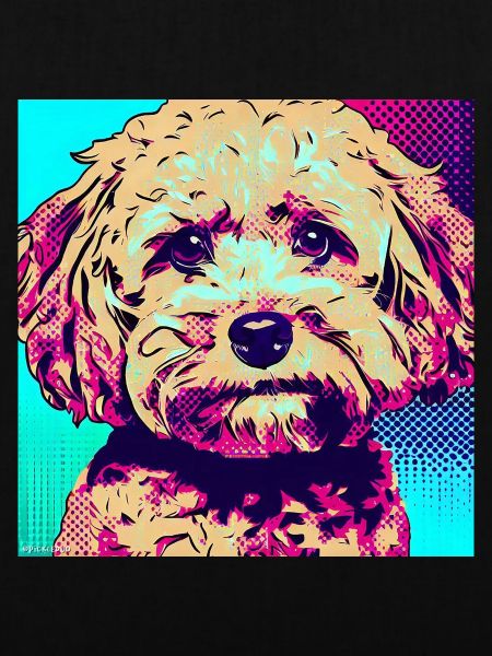 Poodle Cross Pop Art