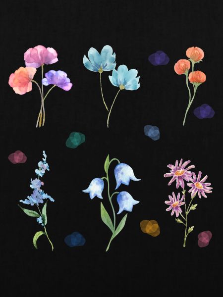 Aquarell-Blumen