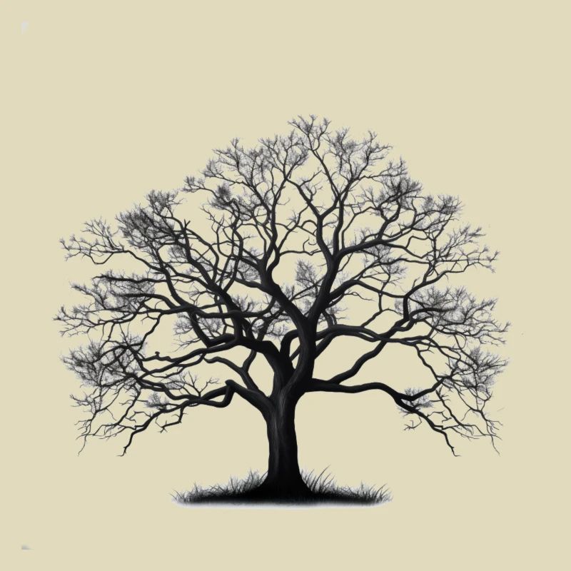 Einfache Baum Silhouette