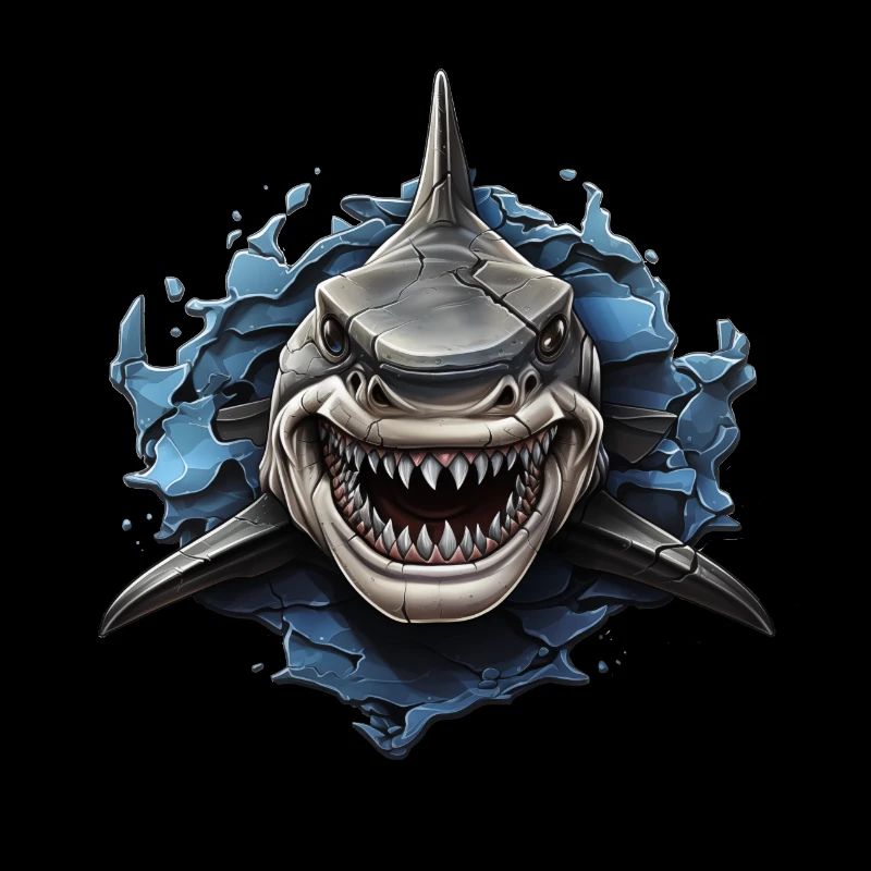 Design de requin cool